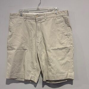 Ralph Lauren Men's Cream Flat Front Shorts